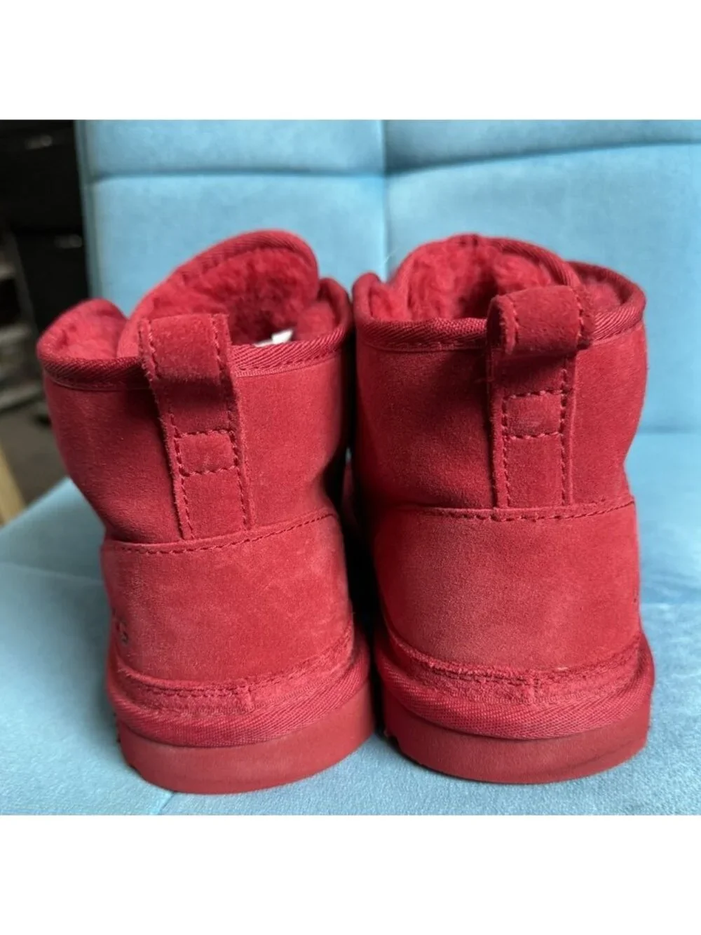 Ugg Men's Neumel Boots Size 9M Red Lace Up Chukka 3236